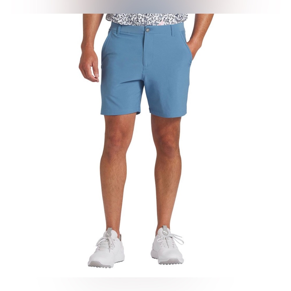NWT Blue (Deep Dive) Puma Mens 101 Golf Shorts 7 inch Inseam